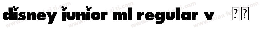 disney junior ml regular v2字体转换